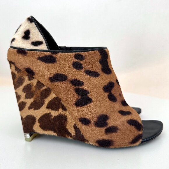Alexander Wang SS10 Runway Alla Leopard Pony Mule 38 EU - Picture 1 of 15